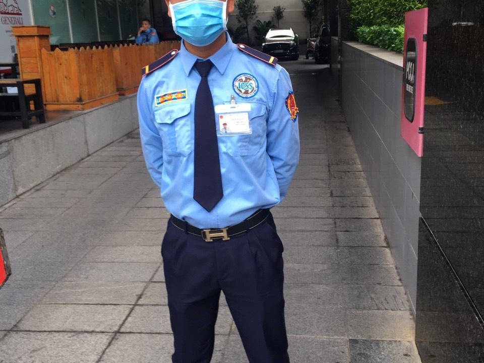 Bảo vệ giữ xe bệnh viện An Bình